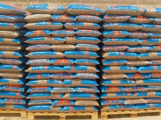 Bolsas de pellet de 15 kg